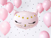 Foil balloon - Cat's head - Pink - 48 x 36 cm