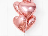 Foil balloon - Heart - Pink Gold - 45 cm