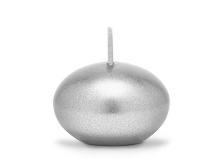 Floating candles - Silver - Metalized - 4 cm - 50 pieces