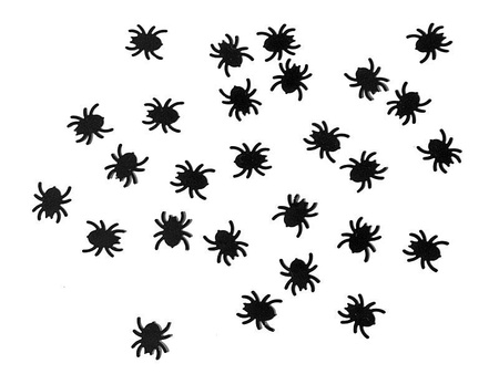 Confetti - Black Spiders - 1.2cm - 15g