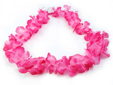 Hawaiian Necklace - Flowers - Pink - 100 cm