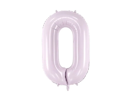 Foil balloon - Number 0 - Purple - 72cm