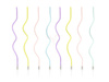 Birthday candles - Twisted - Pastel - 14cm - 8 pieces