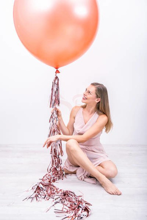 Latex Balloon - Round - Metallic Rose Gold - 1 meter