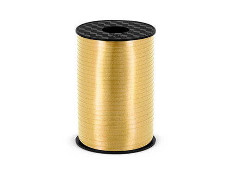 Plastic Ribbon - Gold - Matte - 225m / 5mm