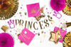 Party Banner - Princess - Gold - 13.5 x 90 cm