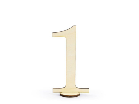 Table numbers - Wooden - 10.5 cm - 10 pieces