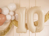 Foil balloon - Number 1 - beige - 72 cm