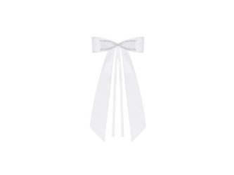 Bow ties - White - 14 cm - 4 pieces