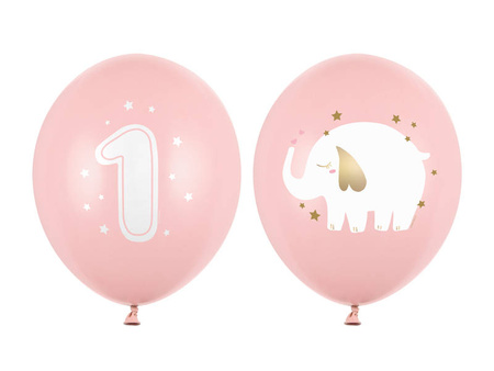  Balloons 30 cm - Birthday - Pastel Pale Pink - 50 pcs