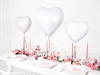 Foil balloon - Heart - White - 45 cm