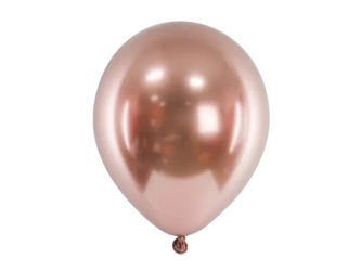 Glossy balloons 46cm - Rose gold - 5 pieces