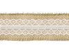 Decorative ribbon - Jute with lace - 5 x 500 cm