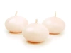 Frosted floating candle - Cream - 4 cm - 50 pieces