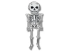 3D Foil Balloon Giant Skeleton - Halloween - 271 cm