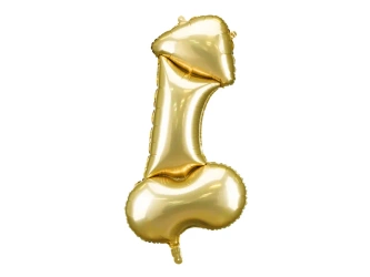 Balon foliowy Penis - Złoty - 55,5 x 112cm