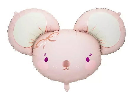 Foil balloon - Mouse - 96x64 cm - light pink