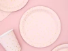 Dots plates - light pink - 18 cm - 6 pcs