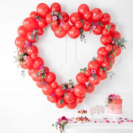 Strong balloons 23 cm - Pastel Poppy Red - 100 pcs.