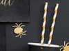 PAPER STRAWS - GOLD-WHITE - 19.5 cm - 10 pcs.