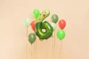 Foil balloon - Number 6 - Turtle - 75 x 96 cm - 1 pc.