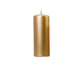 Club candle - Gold - Metalized - 15 x 6 cm - 1 pc.