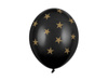 Strong 30cm Balloons - Stars - Pastel Black - 6 pieces