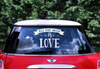 Wedding sticker for car - All You Need Is Love - 33 x 45 cm