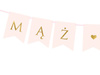 Banner - Husband ♥ Wife - Light pink - 15 x 110 cm