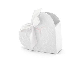 Gift Boxes - Hearts - White - 10x9x3 cm - 10 pieces