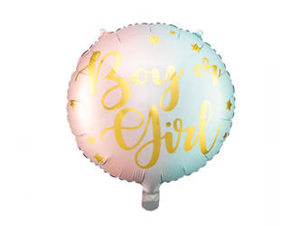 Round foil balloon - Boy or Girl - 45cm