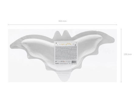 Paper plates - Bat - Gold - 6 pieces  