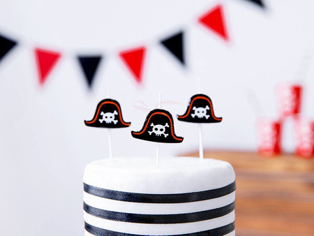 Birthday candles - Pirates - 2 cm - 5 pieces