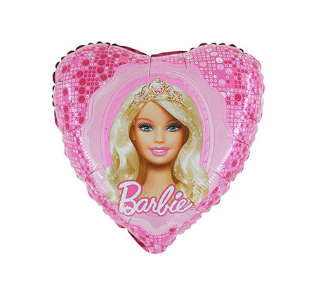 Foil balloon - Heart - Barbie - 45 cm - 1 pc.