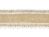 Decorative ribbon - Jute with lace - 5 x 500 cm