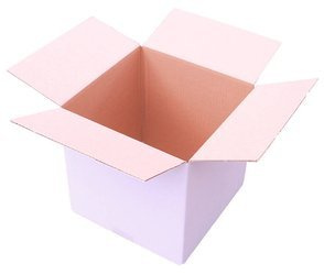 WHITE CARDBOARD BOX - 25x25x25cm