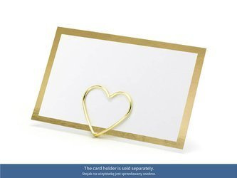 Business cards for table - Gold frame - 9.5 x 5.5 cm - 10 pieces