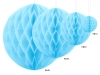 Tissue paper ball, Blue - 20cm