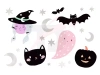 Halloween washable tattoos - 20 pcs.