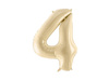 Foil balloon - Number 4 - beige - 72 cm