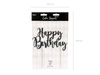 Cake topper - Happy Birthday - Black - 22.5 cm