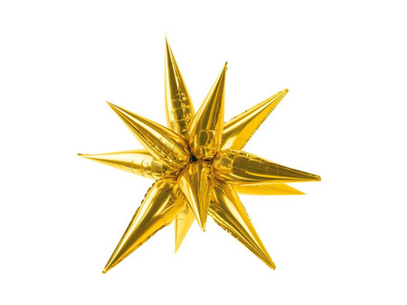 Foil balloon - 3D Star - Gold - 70 cm