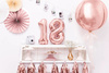 Foil balloon - Number "1" - Pink gold - 35 cm 