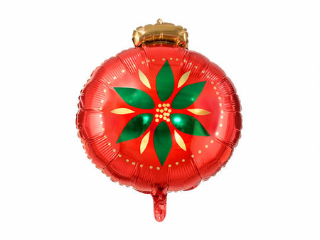 Christmas foil balloon Bombka - 45 x 45 cm