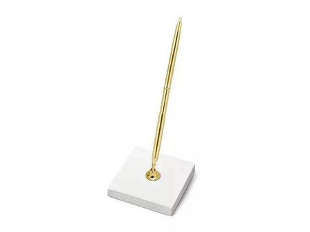 Pen stand - 8 x 8 x 16.5 cm - Gold