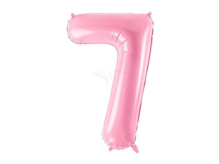 Foil balloon - Number "7" - Pink - 86cm 