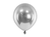 Glossy balloons 12cm - Silver - 50 pcs.