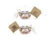 Candle holder - Rose gold - 3 cm - 1 piece