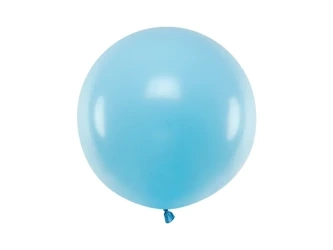 Latex Balloon 60cm - Round - Pastel Light Blue