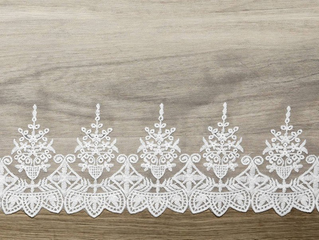 Decorative lace - Broken white - 0,45 x 9 m